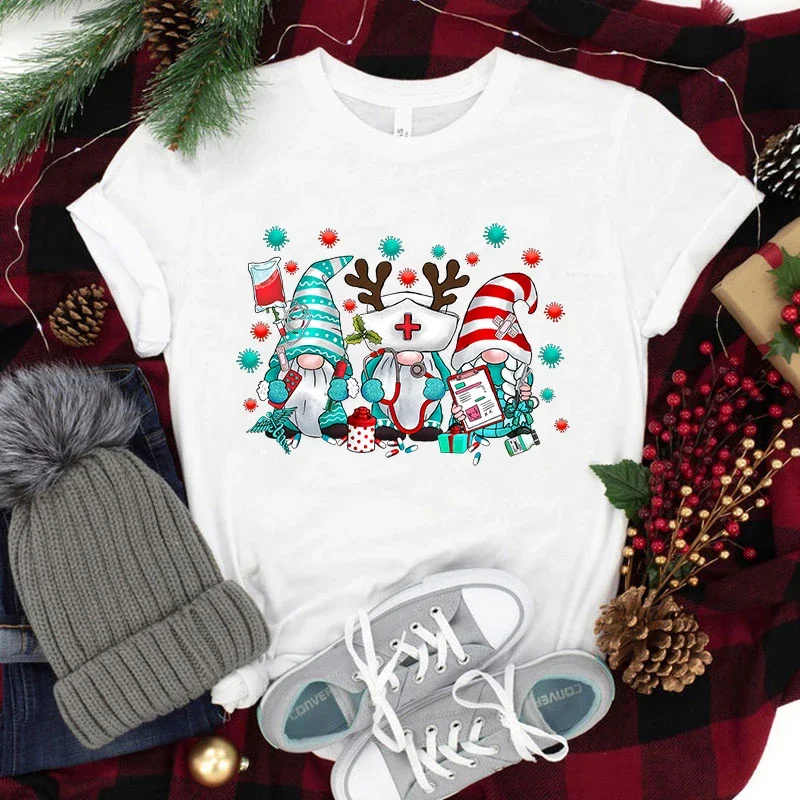 2025 New Christmas Nurse Print T-shirt Women Harajuku Short Sleeve T Shirt Female Summer Casual O-Neck Unisex Clothes Tees Tops
2025 New Christmas Nurse Print T-shirt Women Harajuku Short Sleeve T Shirt Female Summer Casual O-Neck Unisex Clothes Tees Tops
