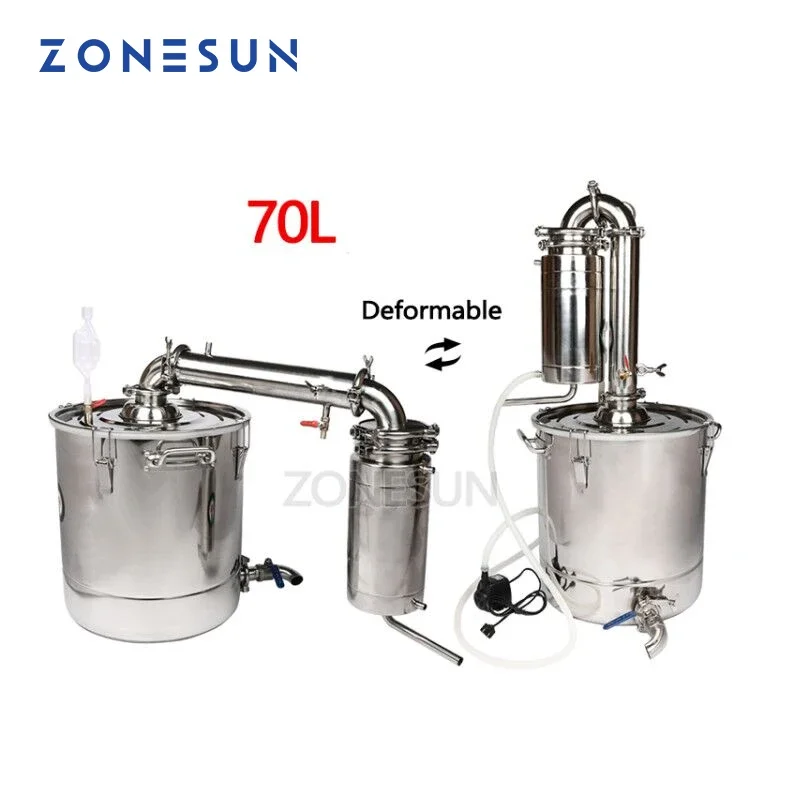 ZONESUN Houshold Stainless Steel Home Wine Brewing Device 20/30/45/70L Alcohol Distiller/Wine Maker English Manual+11 Gifts
ZONESUN Houshold Stainless Steel Home Wine Brewing Device 20/30/45/70L Alcohol Distiller/Wine Maker English Manual+11 Gifts