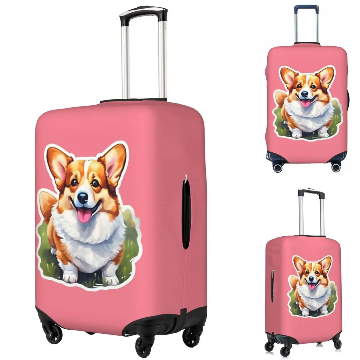 Corgi Watercolor Suitcase Cover Protection Elastic Travel Luggage Protector Covers for 18-32 Inch
Corgi Watercolor Suitcase Cover Protection Elastic Travel Luggage Protector Covers for 18-32 Inch