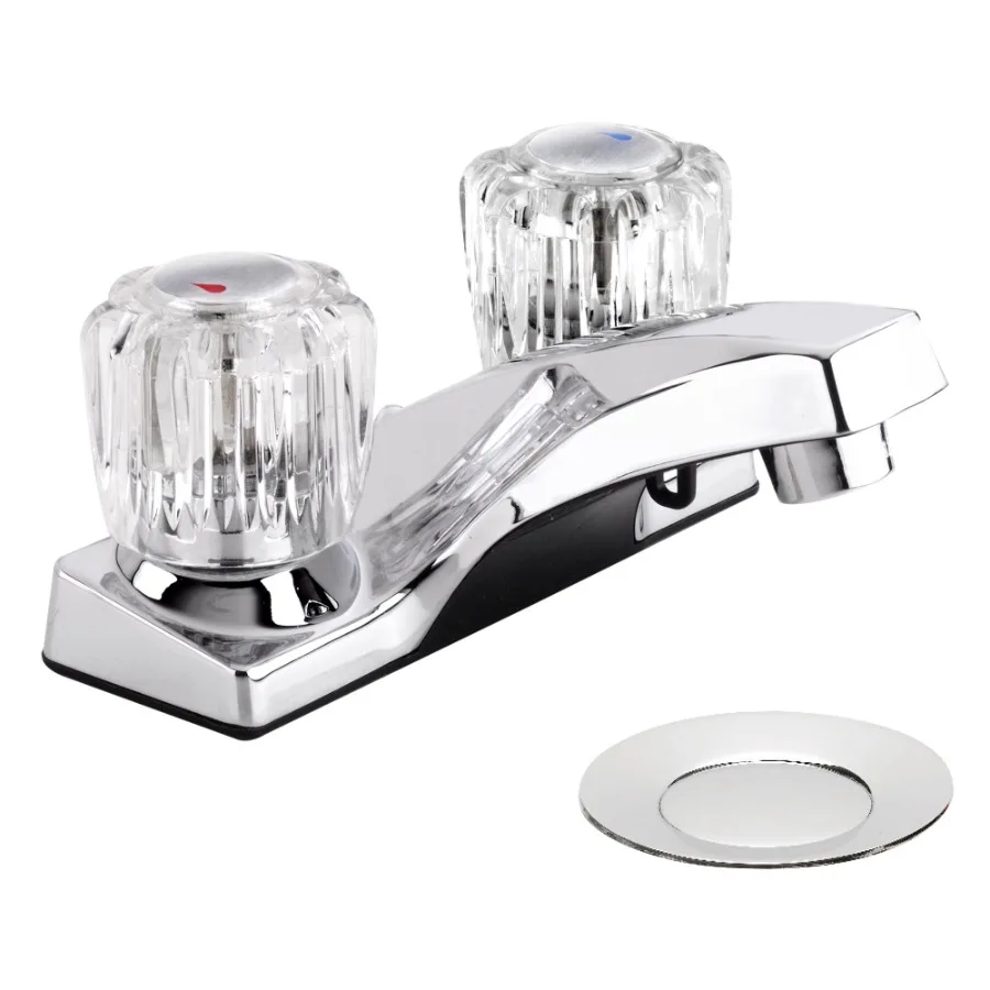 EBA74WCP Dual Handle Bathroom Faucet with Drain Chrome
EBA74WCP Dual Handle Bathroom Faucet with Drain Chrome