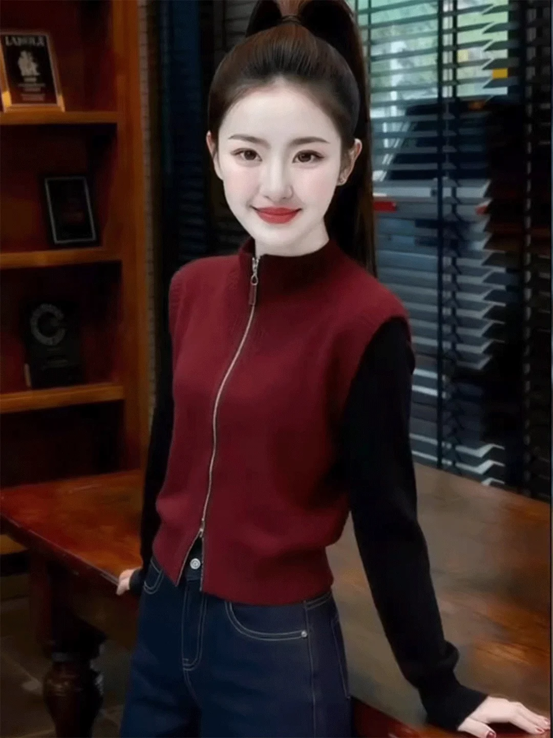 Korean Style Layering Set Beautiful Inner Knitted Sweater Base Shirt Two Piece Set High End Feel Ladies Knit Whole Set
Korean Style Layering Set Beautiful Inner Knitted Sweater Base Shirt Two Piece Set High End Feel Ladies Knit Whole Set