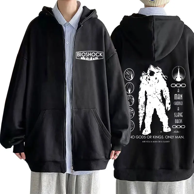 Classic Shooting Game Bioshock Merch Zipper Hoodie Men Women Casual Oversized Zip Up Hoodies Male Fashion Vintage Jacket Coat
Classic Shooting Game Bioshock Merch Zipper Hoodie Men Women Casual Oversized Zip Up Hoodies Male Fashion Vintage Jacket Coat