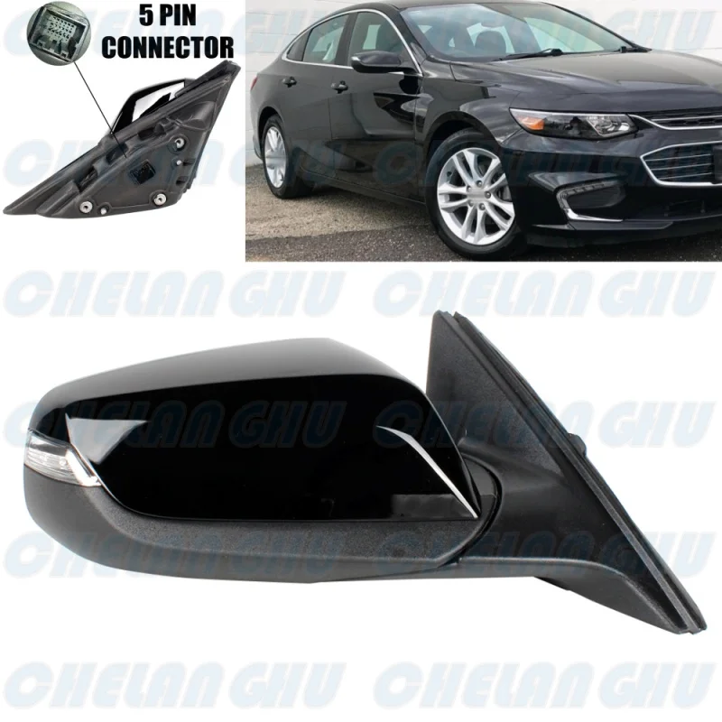 Right Side 5 Pins Black Painted Heated Mirror Assembly For Chevrolet Malibu LHD 2016 2017 2018 2019 2020 2021 US Version
Right Side 5 Pins Black Painted Heated Mirror Assembly For Chevrolet Malibu LHD 2016 2017 2018 2019 2020 2021 US Version
