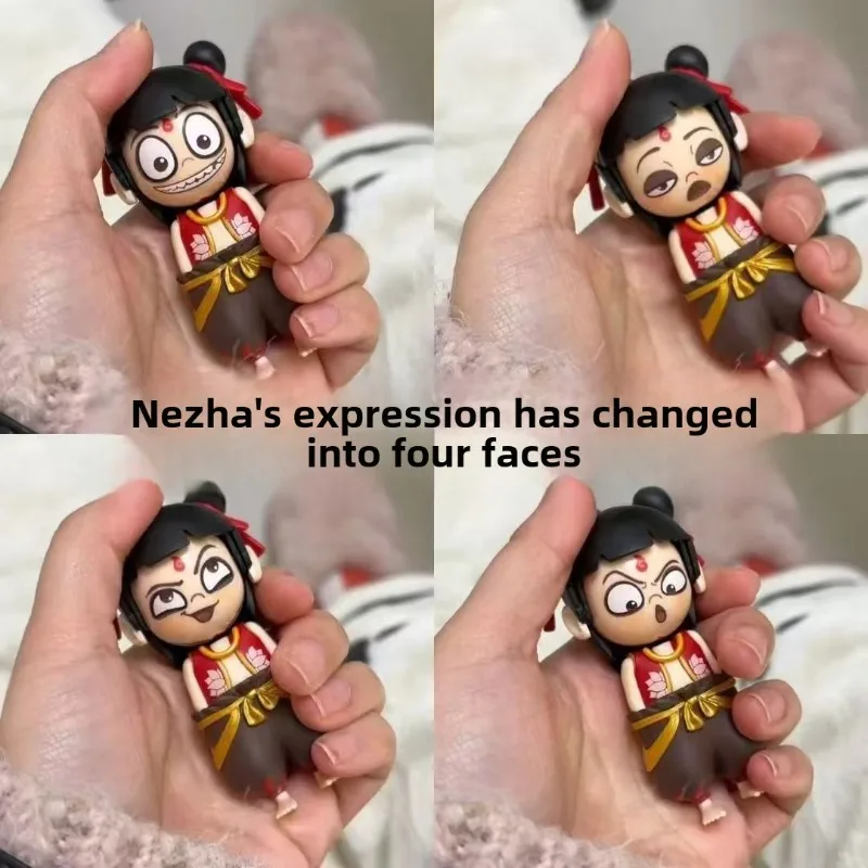 Nezha Face Changing Doll Funny Creative Switch face up and down Toys Decompression Keychain New Hot
Nezha Face Changing Doll Funny Creative Switch face up and down Toys Decompression Keychain New Hot