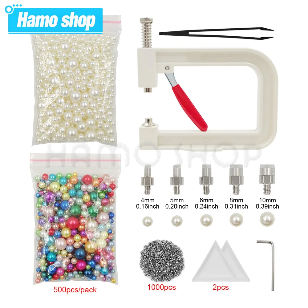 Pearl Setting Machine Manual Clothing Beads Kit with Hand Press Beads Tools Set For Decoration Cloth Bag DIY Project Accessories
Pearl Setting Machine Manual Clothing Beads Kit with Hand Press Beads Tools Set For Decoration Cloth Bag DIY Project Accessories