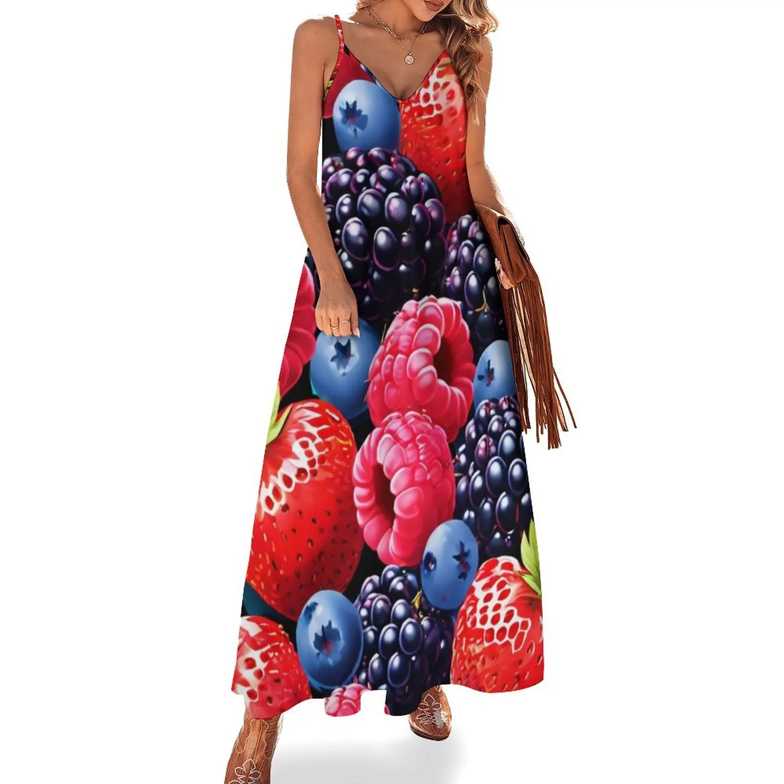 mixed berry pattern Sleeveless Dress clothing women summer 2025 party dresses women Dress
mixed berry pattern Sleeveless Dress clothing women summer 2025 party dresses women Dress