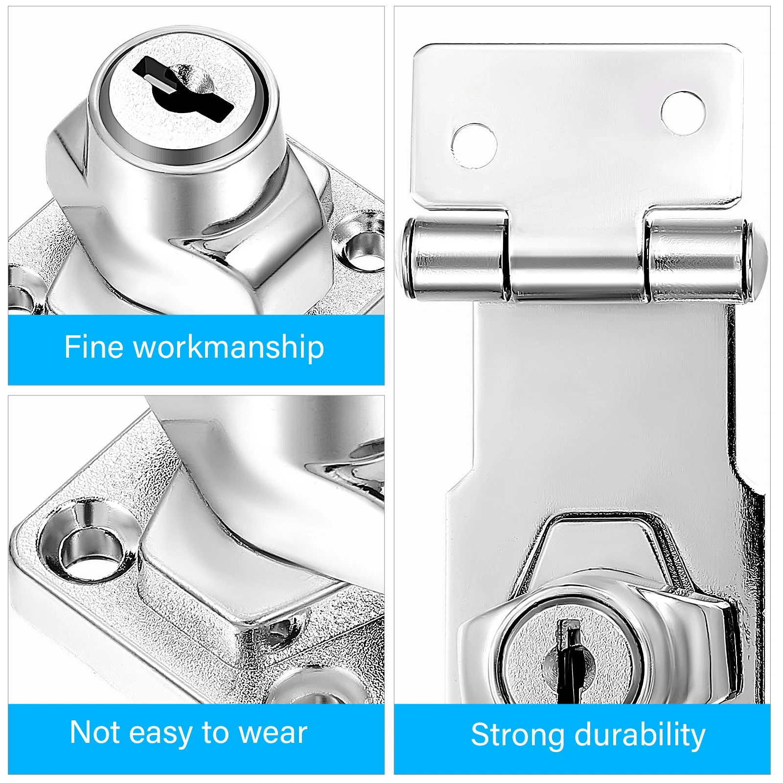 3 Sets Home Security Door Locks Heavy Duty Right Angle Buckle Furniture Anti Theft Latch CabinetLatch For Window Closet Safe
3 Sets Home Security Door Locks Heavy Duty Right Angle Buckle Furniture Anti Theft Latch CabinetLatch For Window Closet Safe