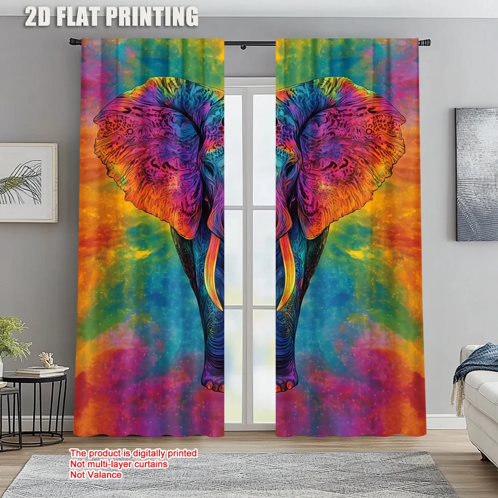 2pc, Curtain Elephant Durable Polyester,Without Electricity Holiday Decorations for Holiday Celebrations 
2pc, Curtain Elephant Durable Polyester,Without Electricity Holiday Decorations for Holiday Celebrations