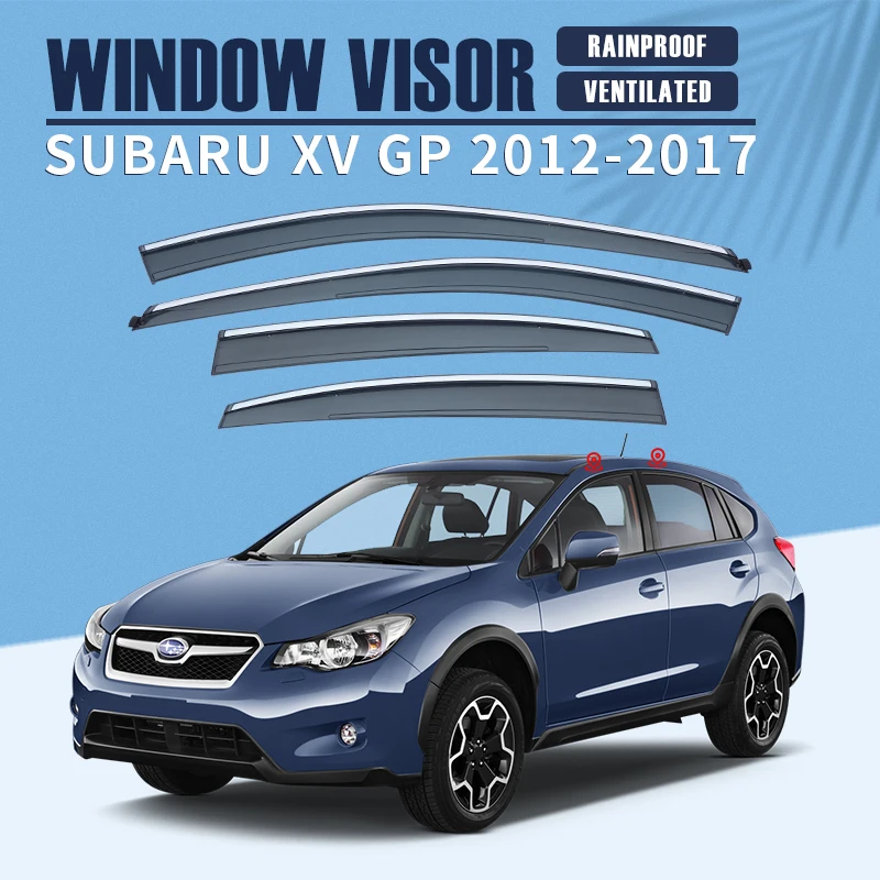 Пластиковый козырек для окна Subaru XV Crosstrek GP GT 2012-2023, вентиляционные оттенки, защита от солнца и дождя для Subaru XV Crosstrek GP GT
Пластиковый козырек для окна Subaru XV Crosstrek GP GT 2012-2023, вентиляционные оттенки, защита от солнца и дождя для Subaru XV Crosstrek GP GT