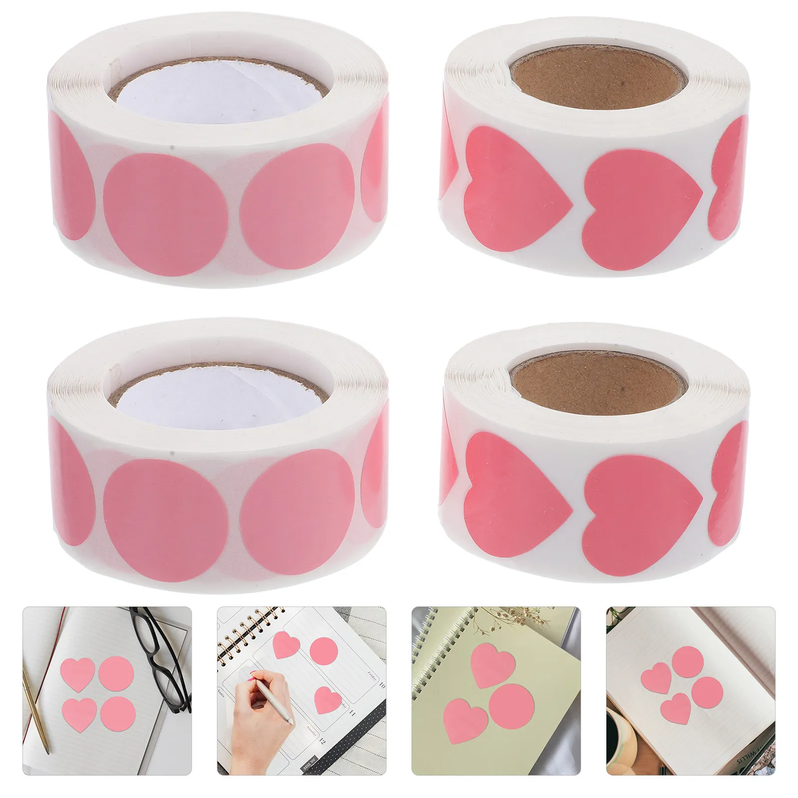 4 Rolls Heart Label Stickers Daily Use Easy Peel Stick Self-Adhesive Seal Labels Classification Dot Stickers for Office Home
4 Rolls Heart Label Stickers Daily Use Easy Peel Stick Self-Adhesive Seal Labels Classification Dot Stickers for Office Home