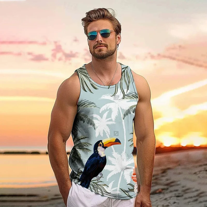 Summer Refreshing Comfortable Men's Tank Top Beach Vacation Casual Vest Daily Sport Fitness Breathable Quick Dry Clothes For Men
Summer Refreshing Comfortable Men's Tank Top Beach Vacation Casual Vest Daily Sport Fitness Breathable Quick Dry Clothes For Men