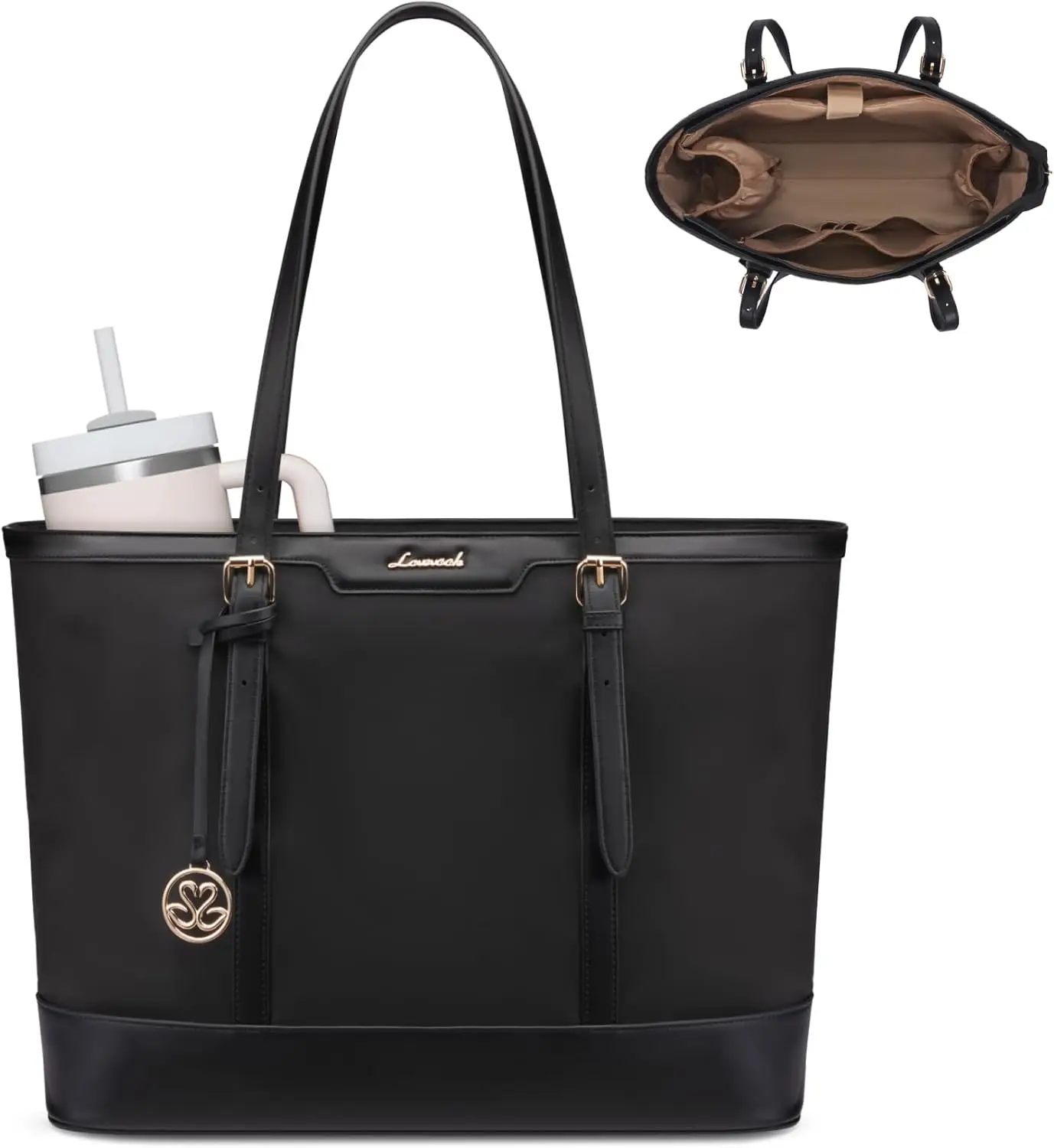 Work Tote Bag for Women 15.6 Inch Laptop Computer Bags with Cup Holder, Large Teacher Bag Briefcase
Work Tote Bag for Women 15.6 Inch Laptop Computer Bags with Cup Holder, Large Teacher Bag Briefcase