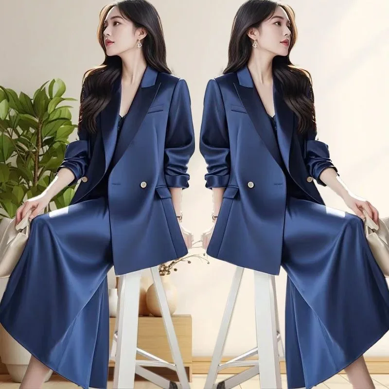 New Office Lady Women's Suit Korean Fashion Autumn High End Elegant Long Sleeved Jacket + Loose Skirt Elegant Two Piece Set
New Office Lady Women's Suit Korean Fashion Autumn High End Elegant Long Sleeved Jacket + Loose Skirt Elegant Two Piece Set