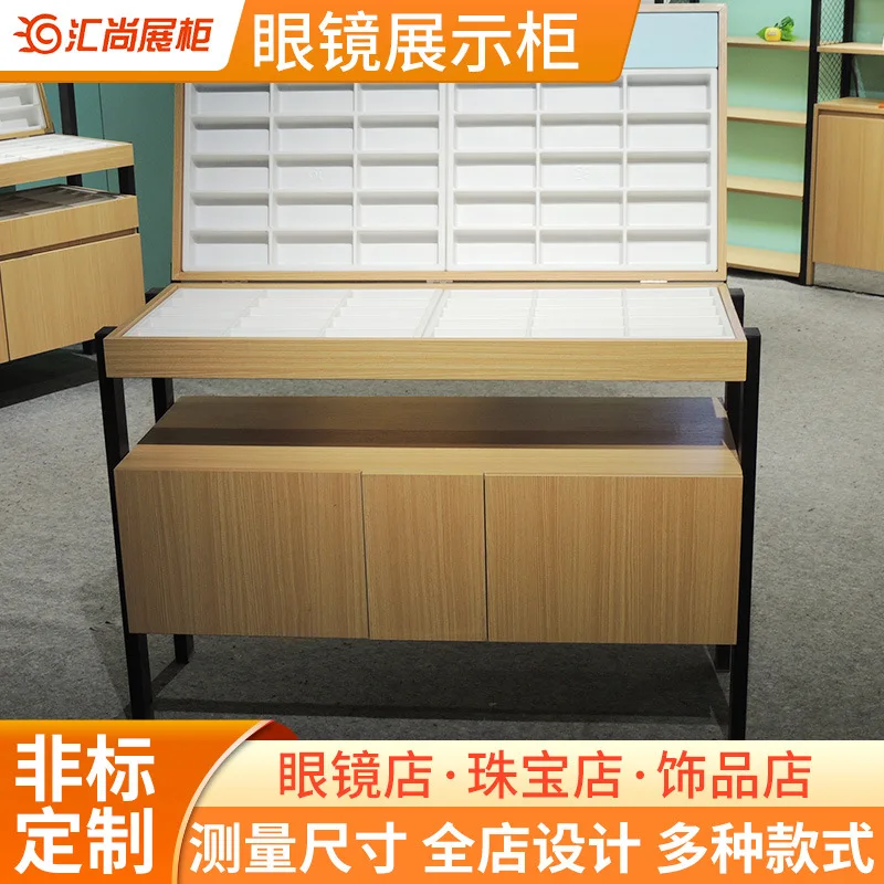 Custom. Factory Customized Glasses Display Cabinet Treasure Island Glasses Showcase Glasses Shop Showcase Wooden Paint Glasses C
Custom. Factory Customized Glasses Display Cabinet Treasure Island Glasses Showcase Glasses Shop Showcase Wooden Paint Glasses C