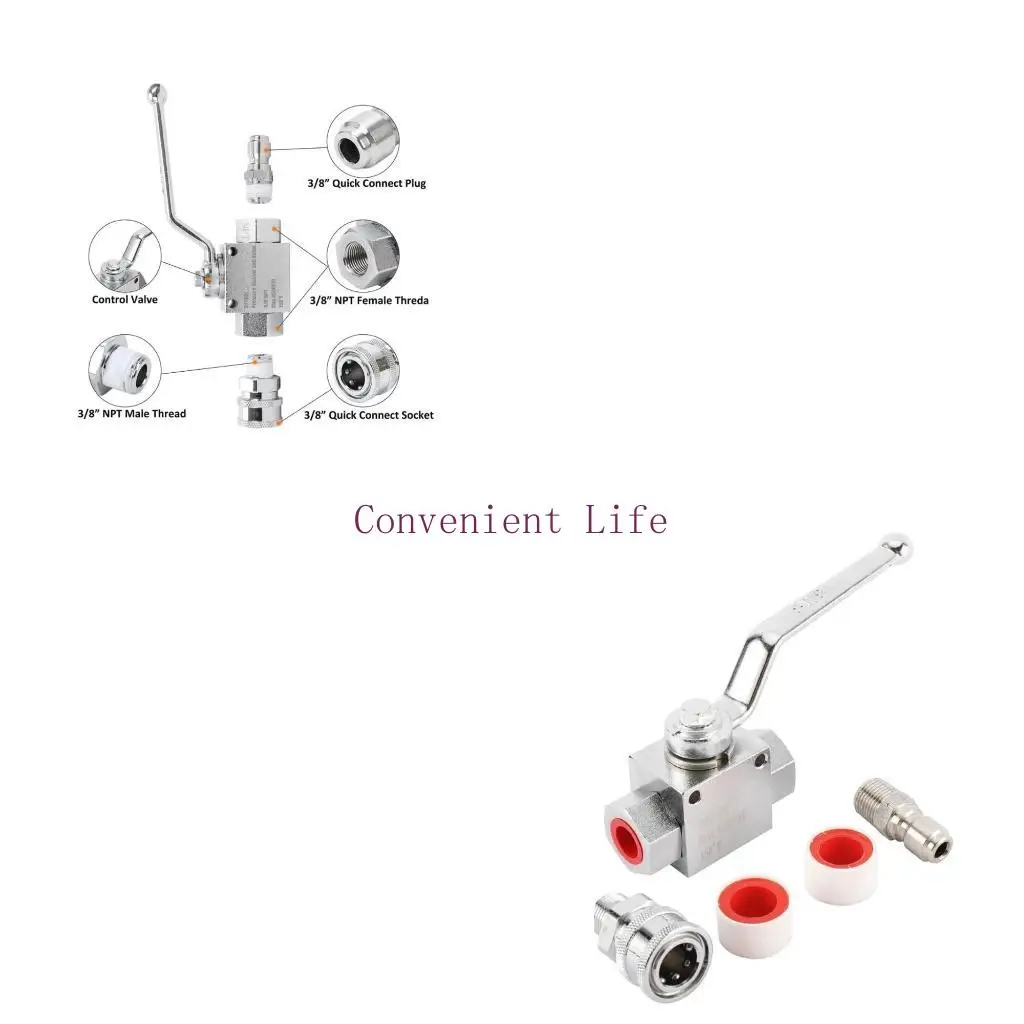 L1EE 3/8Inch Quickly Connect Globe Valves 4500PSI Shut Down Valves Highly Pressure Washer Globe Valves Kits for Power Washer
L1EE 3/8Inch Quickly Connect Globe Valves 4500PSI Shut Down Valves Highly Pressure Washer Globe Valves Kits for Power Washer