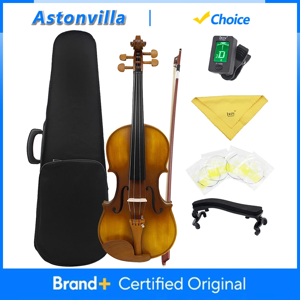 Astonvilla AV-650 4/4 Violin Spruce Top Tiger Stripe Solid Wood Fingerboard Fiddle with Strings Bow Violin Parts & Accessories
Astonvilla AV-650 4/4 Violin Spruce Top Tiger Stripe Solid Wood Fingerboard Fiddle with Strings Bow Violin Parts & Accessories