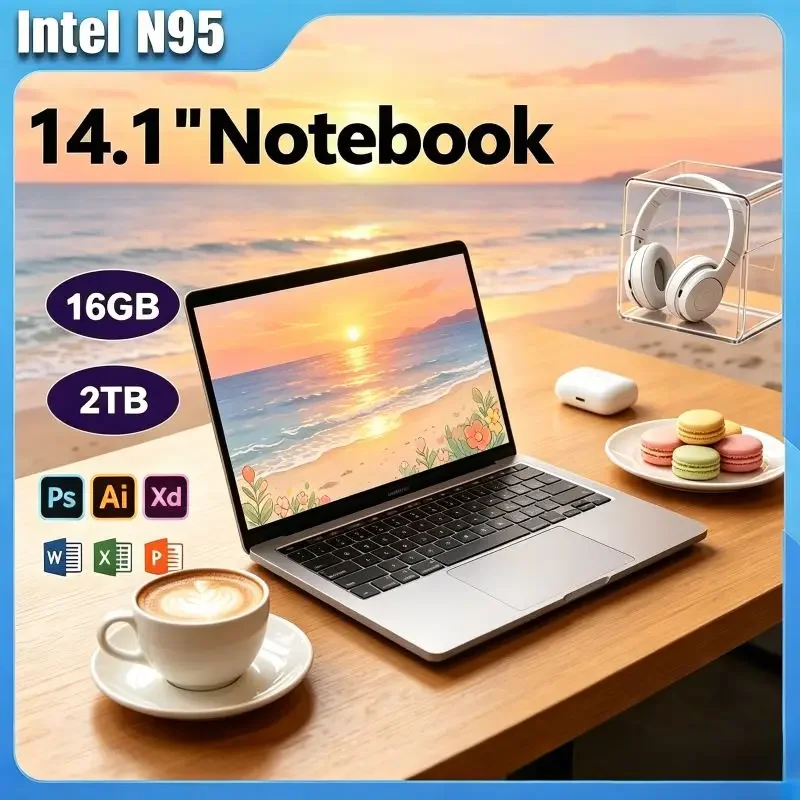 Lightweight 14.1 Inch Laptop Is Powered by Intel N95.16GB/32GB ,Windows 11, Ideal for Daily Office Work and Casual Leisure Use.
Lightweight 14.1 Inch Laptop Is Powered by Intel N95.16GB/32GB ,Windows 11, Ideal for Daily Office Work and Casual Leisure Use.