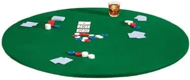 Green Felt Poker Table Cover, 36-42 Inches, Stretch Elastic Fitted for Card Games, Mahjong, Dominoes, Casino Night Table Topper Protector
Green Felt Poker Table Cover, 36-42 Inches, Stretch Elastic Fitted for Card Games, Mahjong, Dominoes, Casino Night Table Topper Protector