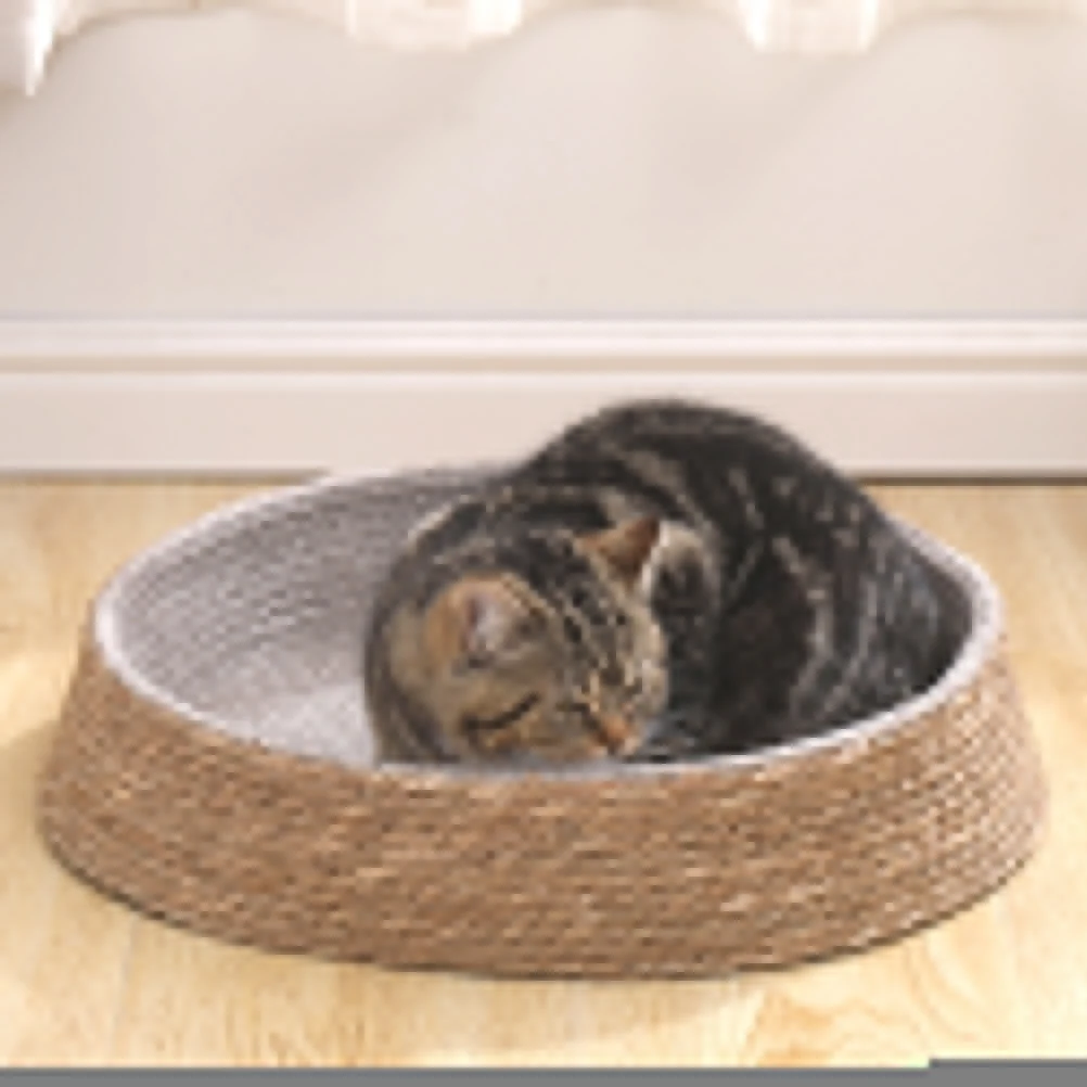 Rattan Round Woven Dog Cat Nest Brown Small Size Durable Washable Comfort Warm Sleeping Mats Beds
Rattan Round Woven Dog Cat Nest Brown Small Size Durable Washable Comfort Warm Sleeping Mats Beds