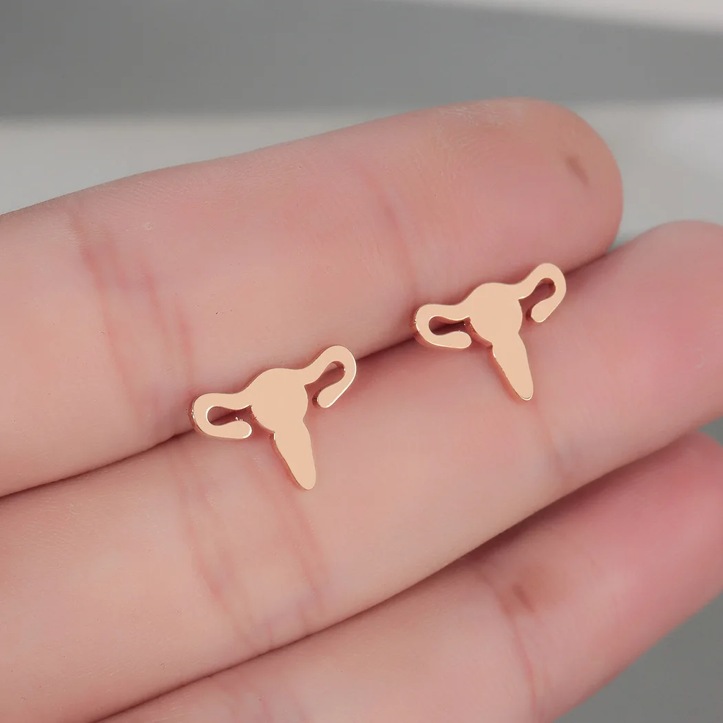 Fashion Earrings European and American Uterus Womens Stud Womens Stainless Steel Earrings Jewelry
Fashion Earrings European and American Uterus Womens Stud Womens Stainless Steel Earrings Jewelry