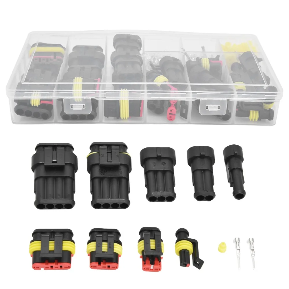 Waterproof Wire Connector Plug Kit 1/2/3/4 Pin Connectors Waterproof Automotive Electrical Connector Terminals
Waterproof Wire Connector Plug Kit 1/2/3/4 Pin Connectors Waterproof Automotive Electrical Connector Terminals