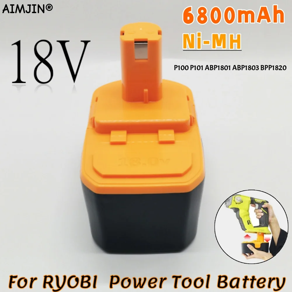 P100 для Ryobi 18 В 6800 мАч Сменный аккумулятор, совместимый P101 ABP1801 ABP1803 BPP1820 Аккумуляторные электроинструменты
P100 для Ryobi 18 В 6800 мАч Сменный аккумулятор, совместимый P101 ABP1801 ABP1803 BPP1820 Аккумуляторные электроинструменты