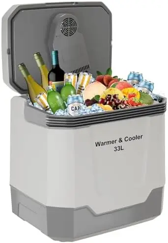 35 QT (33 l) Car Refrigerator Portable 12V Fridge 12 Freezer Compror Cooler 12V/24V DC 110V AC for Truck Van RV Camper
35 QT (33 l) Car Refrigerator Portable 12V Fridge 12 Freezer Compror Cooler 12V/24V DC 110V AC for Truck Van RV Camper