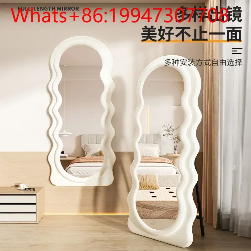 Flannel Cream Wind Body Mirror Wall-mounted Fitting Mirror Creative Full-length Mirror Clothing Store B & B Application.
Flannel Cream Wind Body Mirror Wall-mounted Fitting Mirror Creative Full-length Mirror Clothing Store B & B Application.