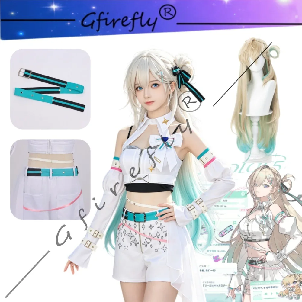 Wuthering Waves Solar5 Lynae Cosplay White Mini Dress Full Set with Bow Accessories Wig Adult Women Halloween Comic Con Costume
Wuthering Waves Solar5 Lynae Cosplay White Mini Dress Full Set with Bow Accessories Wig Adult Women Halloween Comic Con Costume