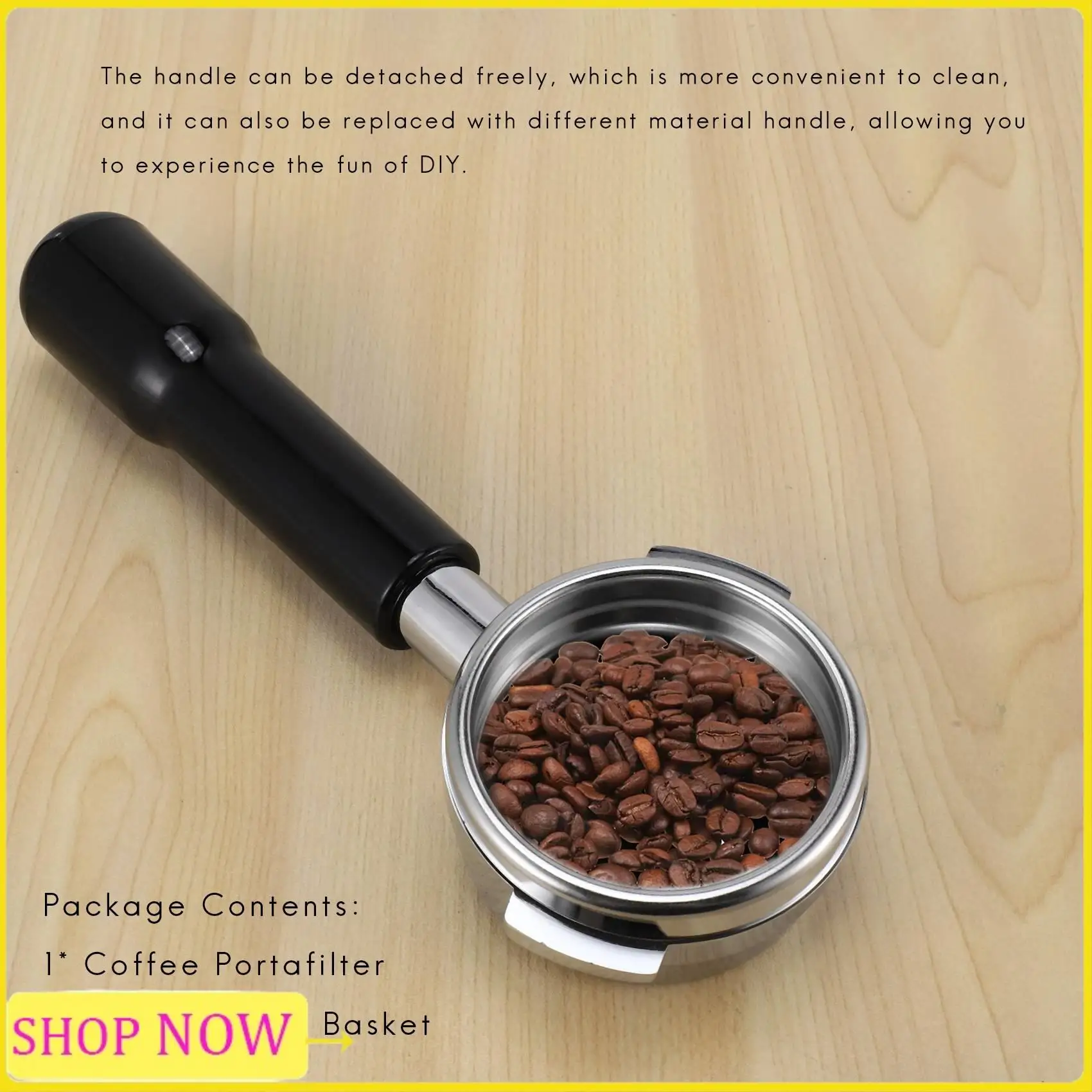 Especial 58MM Bottomless Stainless Steel Professional Espresso Coffee Machine With Single And Dual Cups Filter Basket
Especial 58MM Bottomless Stainless Steel Professional Espresso Coffee Machine With Single And Dual Cups Filter Basket