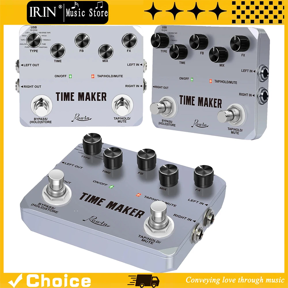 Rowin Guitar Time Maker Effect Pedal Ultra Delay Effect 11 Types Delay True Bypass Pedals Electric Guitars Strings Parts
Rowin Guitar Time Maker Effect Pedal Ultra Delay Effect 11 Types Delay True Bypass Pedals Electric Guitars Strings Parts