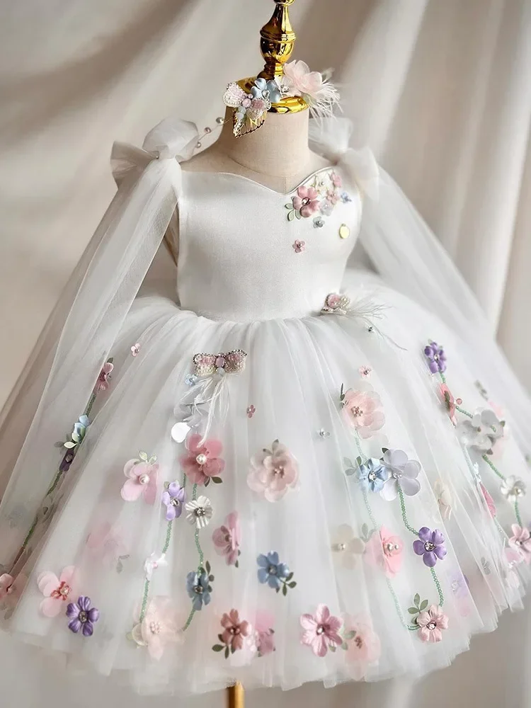 Birthday Flower Children's Clothing Girl's Flower Lolita Princess Dress 2025 New Fashion Butterfly Knot Dew Back Fluffy Dress
Birthday Flower Children's Clothing Girl's Flower Lolita Princess Dress 2025 New Fashion Butterfly Knot Dew Back Fluffy Dress