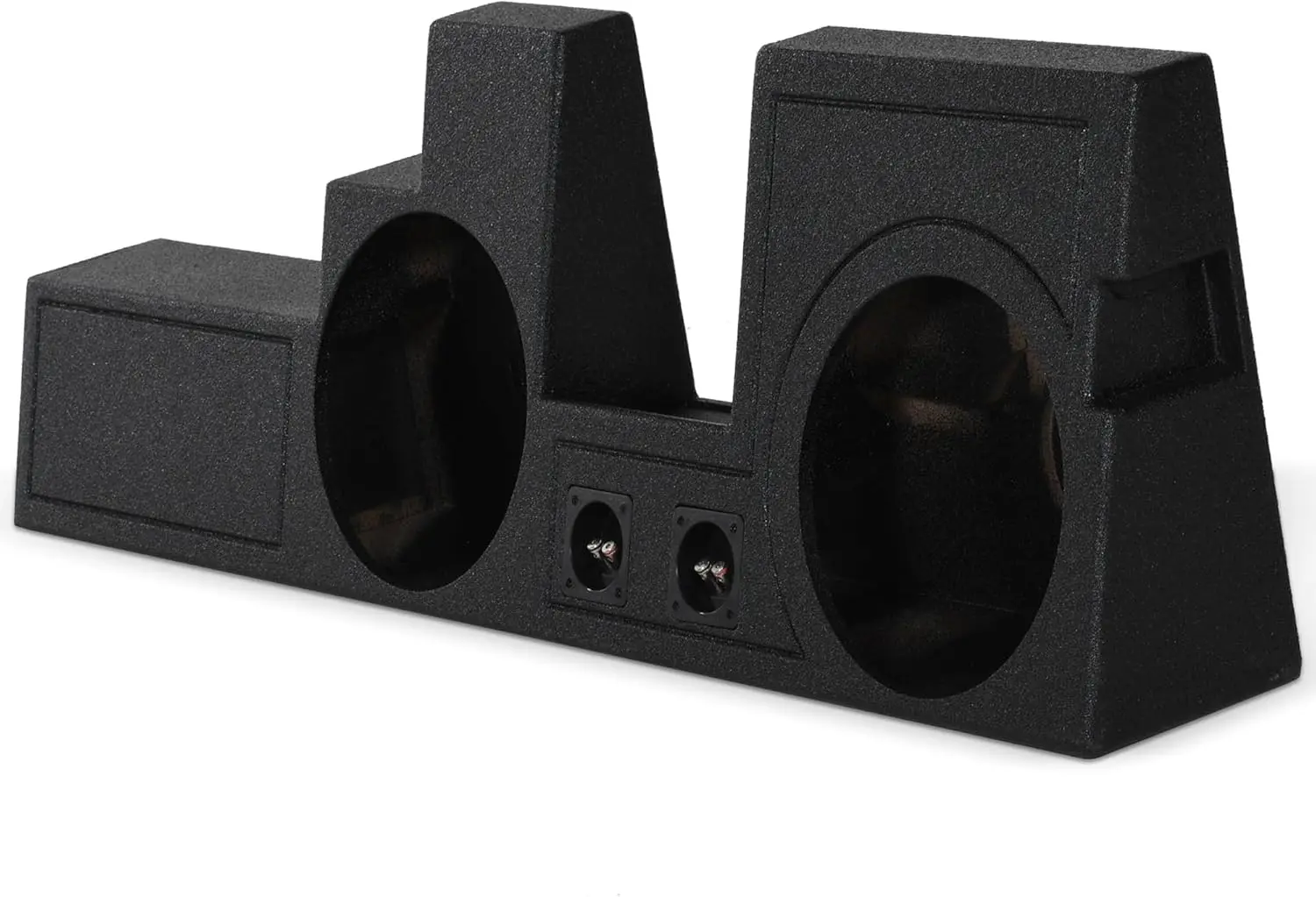 Dual 12in Ported Subwoofer Enclosure, Behind Seat Car Audio Sub Box Compatible with 2000-2025 Ford F-250 and F-350 Super Duty
Dual 12in Ported Subwoofer Enclosure, Behind Seat Car Audio Sub Box Compatible with 2000-2025 Ford F-250 and F-350 Super Duty
