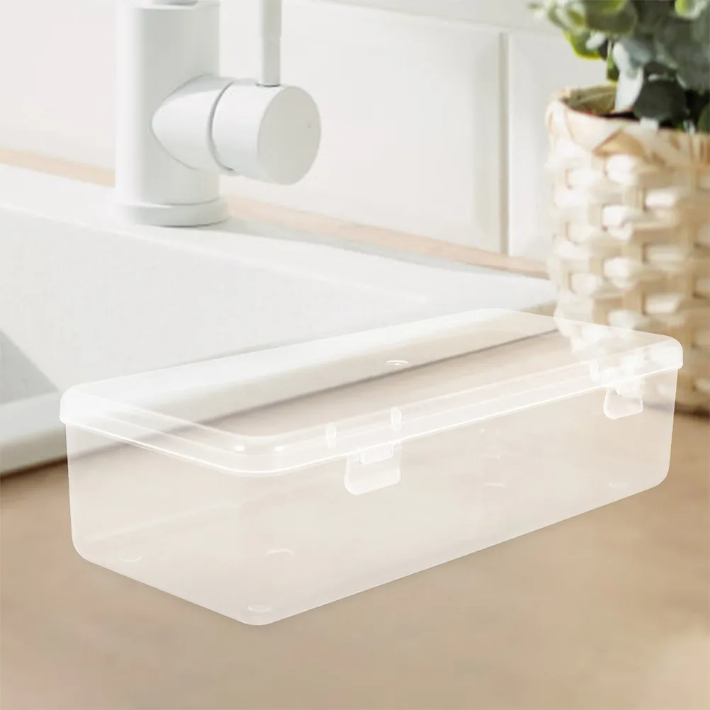 2Pcs Transparent Cheese Container Lid Cheese Keeper Fridge Storage Box Food Organizer Kitchen Accessory Storage Box