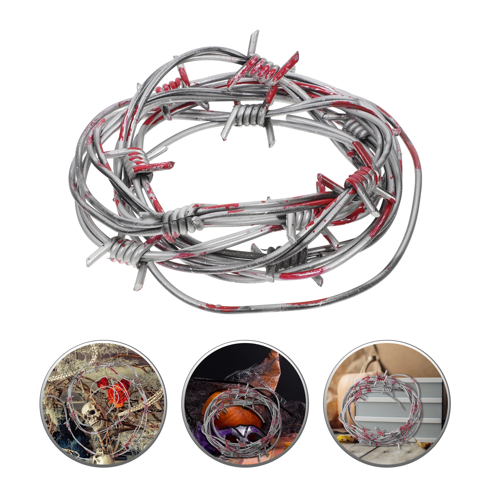 Wire Chain Props Barbed Wires Decoration Home Party Decor Fake Twigs Chaste Tree Halloween Scene
Wire Chain Props Barbed Wires Decoration Home Party Decor Fake Twigs Chaste Tree Halloween Scene