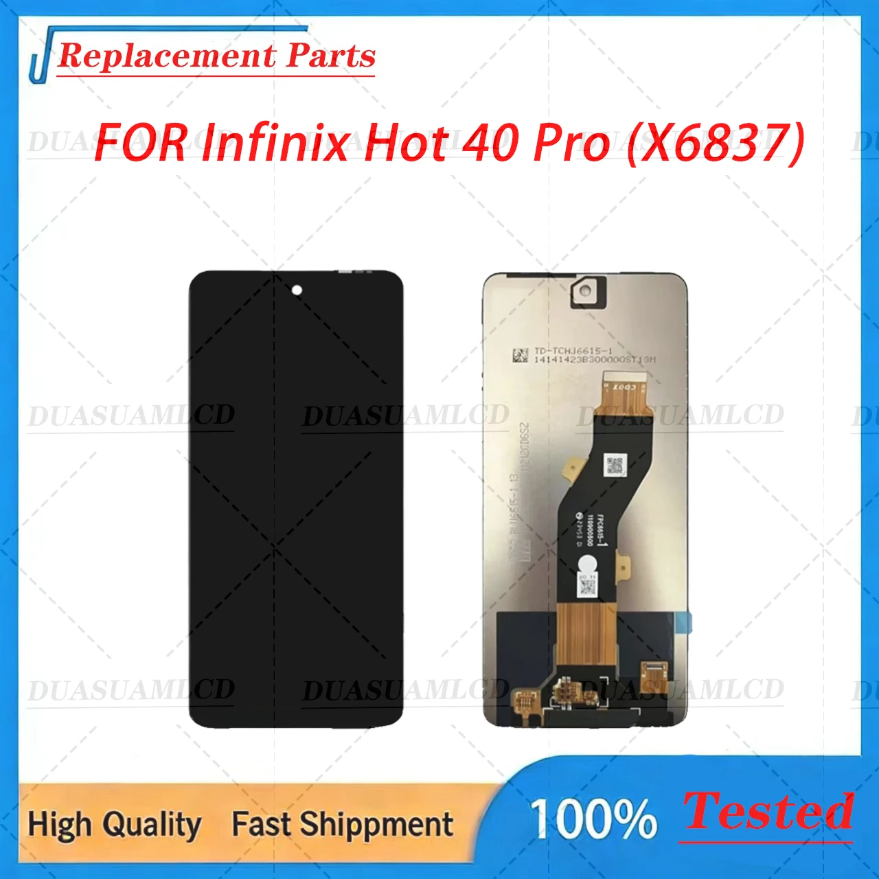 For Infinix Hot 40 Pro X6837 6.78" TFT LCD Touch Screen Replacement, with/without Frame
For Infinix Hot 40 Pro X6837 6.78" TFT LCD Touch Screen Replacement, with/without Frame