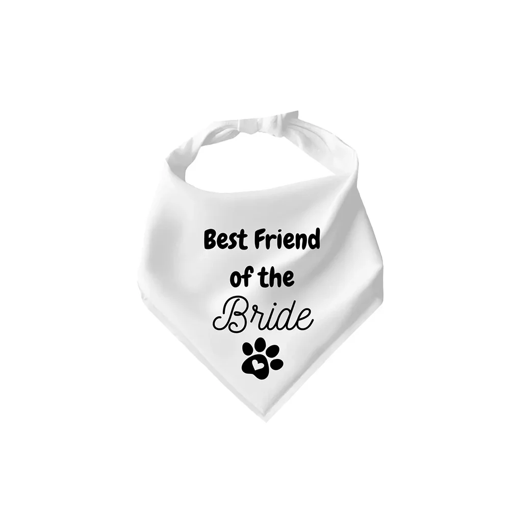 1Pcs Wedding Tie-On Dog Bandana Best Friend of the Bride Pet Scarf Accessories for Dog Lovers Engagement Announcement Gifts
1Pcs Wedding Tie-On Dog Bandana Best Friend of the Bride Pet Scarf Accessories for Dog Lovers Engagement Announcement Gifts
