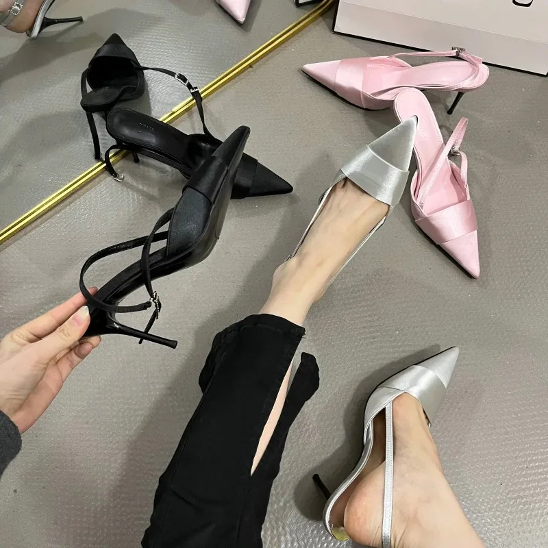 Women's Simple Stiletto Heels, Pointed Toe Slip on Transparent Pumps, Women's Slingback Work Shoes Heels Women
Women's Simple Stiletto Heels, Pointed Toe Slip on Transparent Pumps, Women's Slingback Work Shoes Heels Women