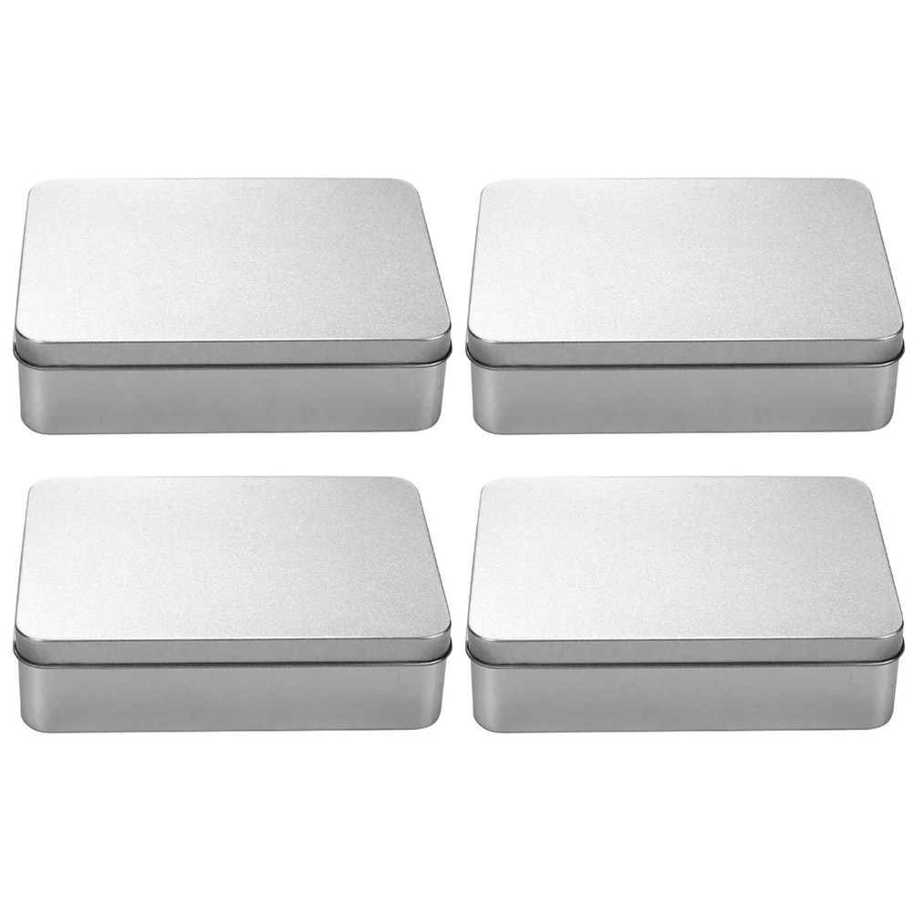 4pcs Iron Tinplate Containers Storage Cans Rectangular Metal Reusable Smooth Surface Easy Clean Packaging Small Iron
4pcs Iron Tinplate Containers Storage Cans Rectangular Metal Reusable Smooth Surface Easy Clean Packaging Small Iron