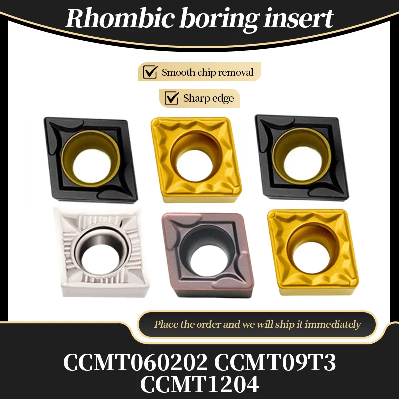 YU CCMT Series Carbide Turning Inserts CCMT060202 CCMT09T3 CCMT1204 RBH Boring CNC Blade
YU CCMT Series Carbide Turning Inserts CCMT060202 CCMT09T3 CCMT1204 RBH Boring CNC Blade