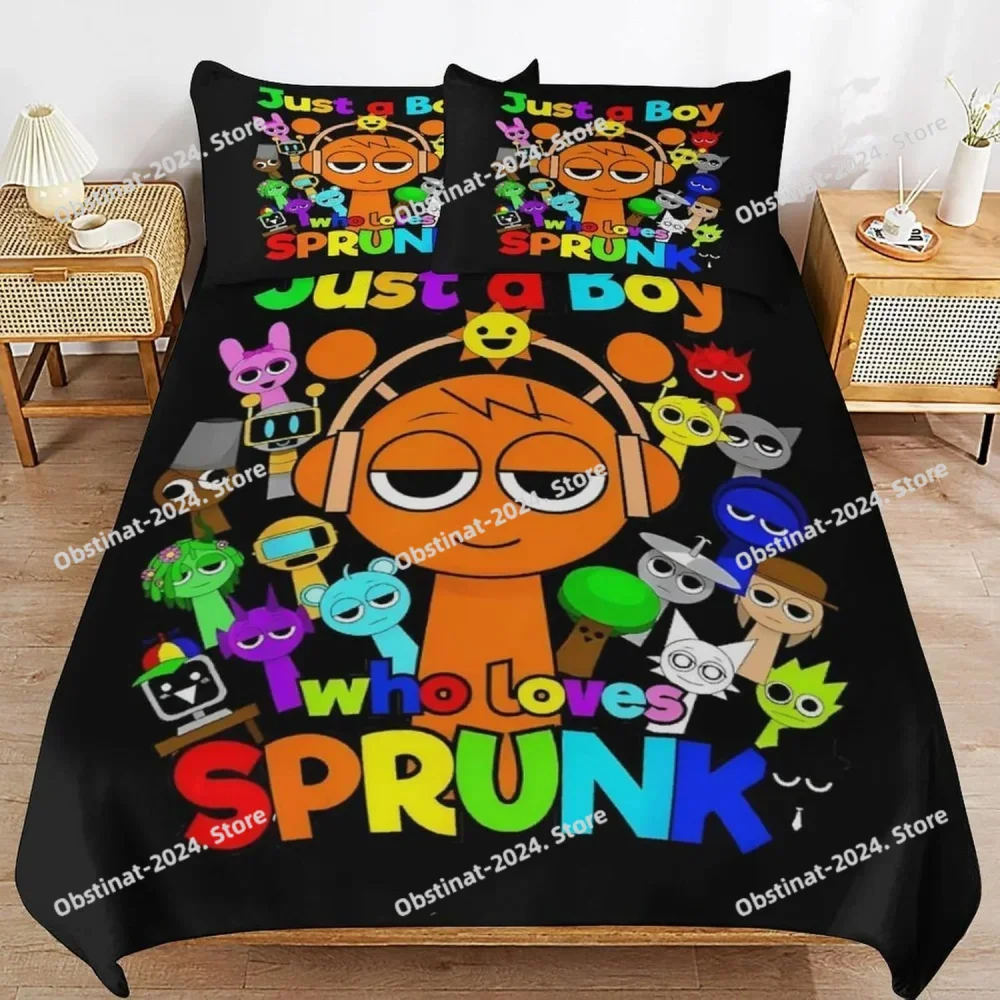 Sprunki Bedding Set 3D Printed Anime Game Skin-Friendly Suitable for Bedroom Duvet Cover Set With Pillowcases Kids Home Textile
Sprunki Bedding Set 3D Printed Anime Game Skin-Friendly Suitable for Bedroom Duvet Cover Set With Pillowcases Kids Home Textile