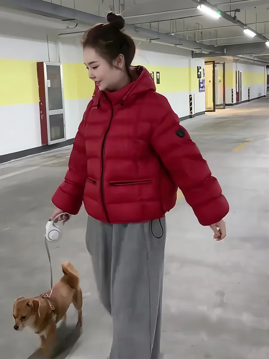 Женская короткая пуховая куртка с капюшоном, зимнее теплое пальто свободного кроя, универсальная повседневная верхняя одежда
Женская короткая пуховая куртка с капюшоном, зимнее теплое пальто свободного кроя, универсальная повседневная верхняя одежда