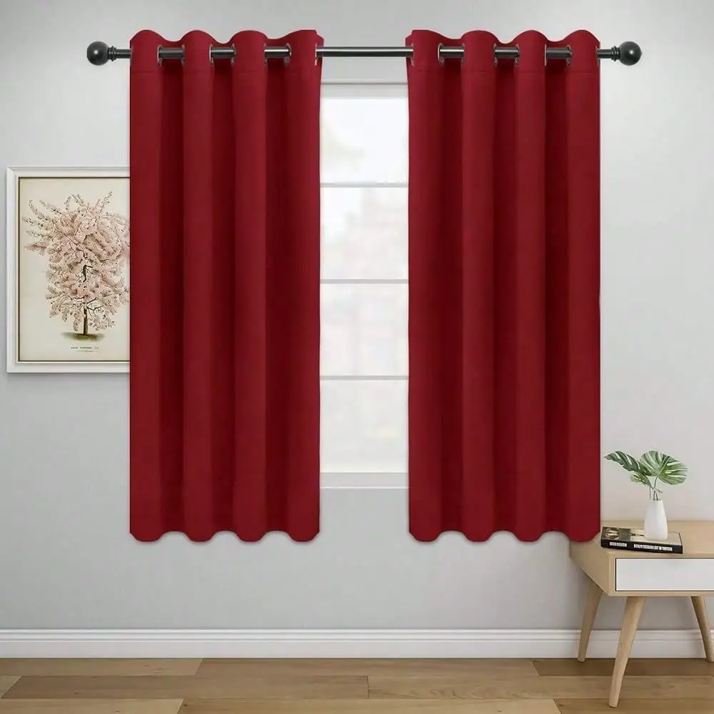 Blackout Curtains For Bedroom, Solid Thermal Insulated Grommet And Noise Reduction Window Drapes, Room Darkening Curtains For L
Blackout Curtains For Bedroom, Solid Thermal Insulated Grommet And Noise Reduction Window Drapes, Room Darkening Curtains For L