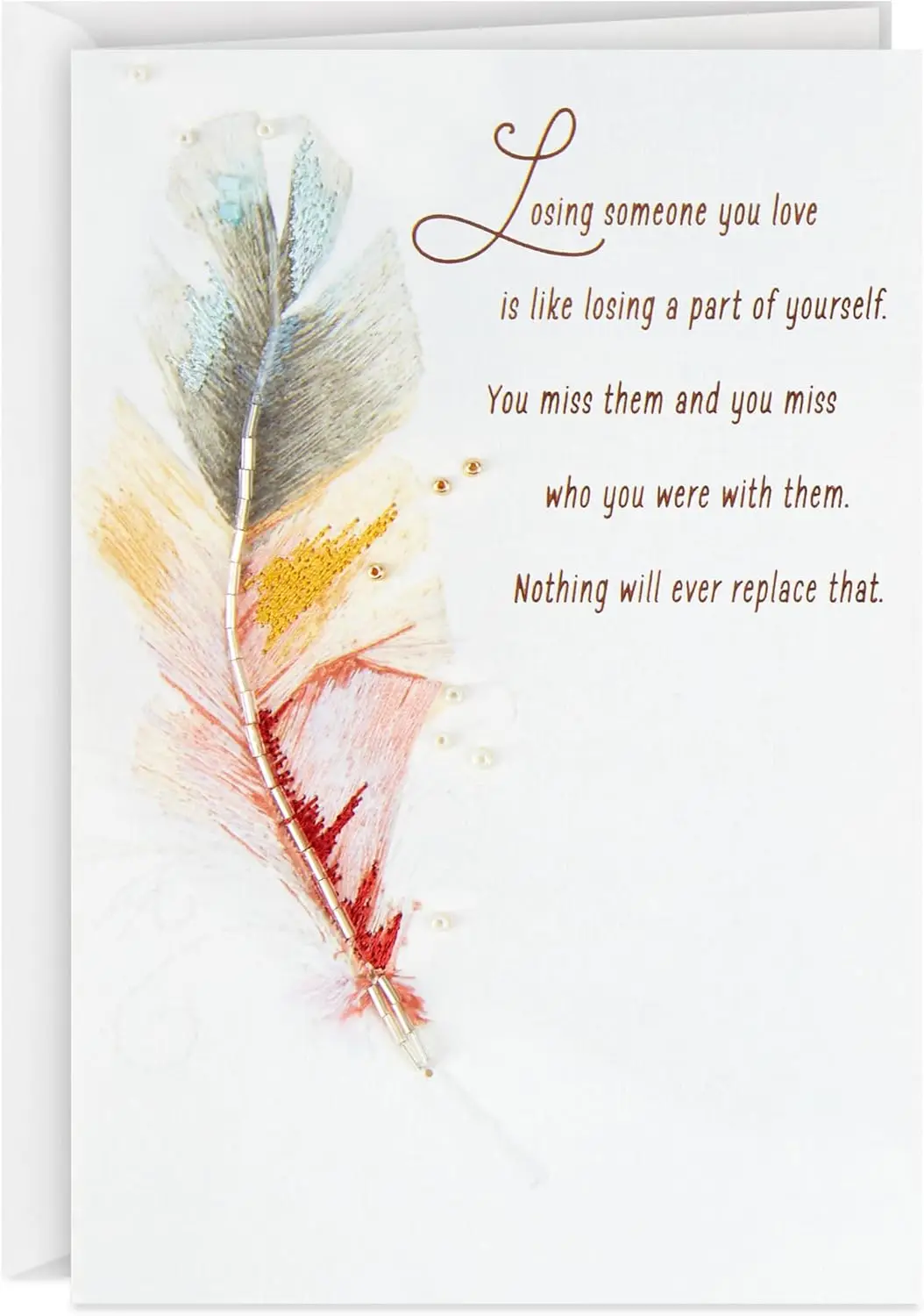 Sympathy Card (Gemstone Feather) 
Sympathy Card (Gemstone Feather)