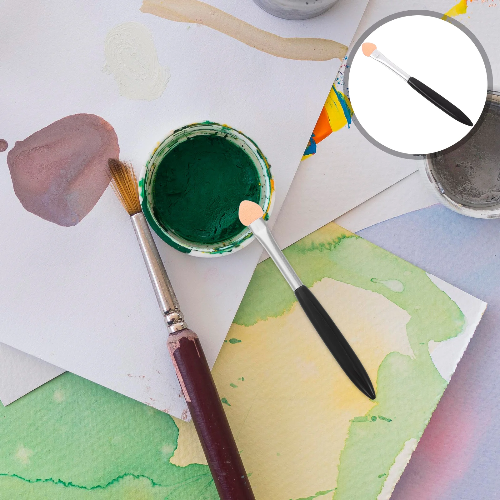 50Pcs Sponge Applicators Small Brushes for Watercolor Ink Blending DIY Scrapbooking Cards Craft Makeup Sponge Applicators
50Pcs Sponge Applicators Small Brushes for Watercolor Ink Blending DIY Scrapbooking Cards Craft Makeup Sponge Applicators