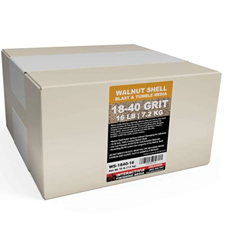 16 lbs or 7.2 kg Ground Walnut Shell Media 18-40 Grit - Fine Walnut Shells for Tumbling Vibratory Or Blasting
16 lbs or 7.2 kg Ground Walnut Shell Media 18-40 Grit - Fine Walnut Shells for Tumbling Vibratory Or Blasting