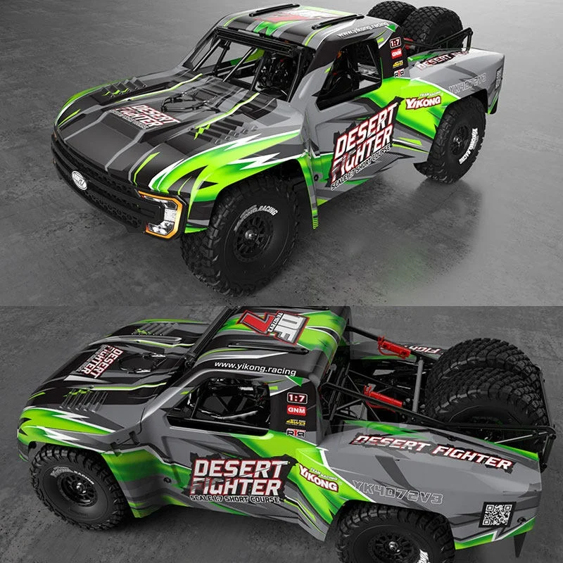 Радиоуправляемый внедорожный грузовик Yikong YK4072 V3 DF7 1/7 RC Brushless 4WD Desert Fighter Short Course Truck MAX8 4274 1600KV с LiPo аккумулятором 3-6S
Радиоуправляемый внедорожный грузовик Yikong YK4072 V3 DF7 1/7 RC Brushless 4WD Desert Fighter Short Course Truck MAX8 4274 1600KV с LiPo аккумулятором 3-6S