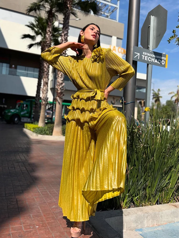 Chic And Elegant 2 Piece Sets For Women Pleated Skirt Tops Plus Size Woman Clothing Formal Luxury Evening Female Fashion Outfits
Chic And Elegant 2 Piece Sets For Women Pleated Skirt Tops Plus Size Woman Clothing Formal Luxury Evening Female Fashion Outfits