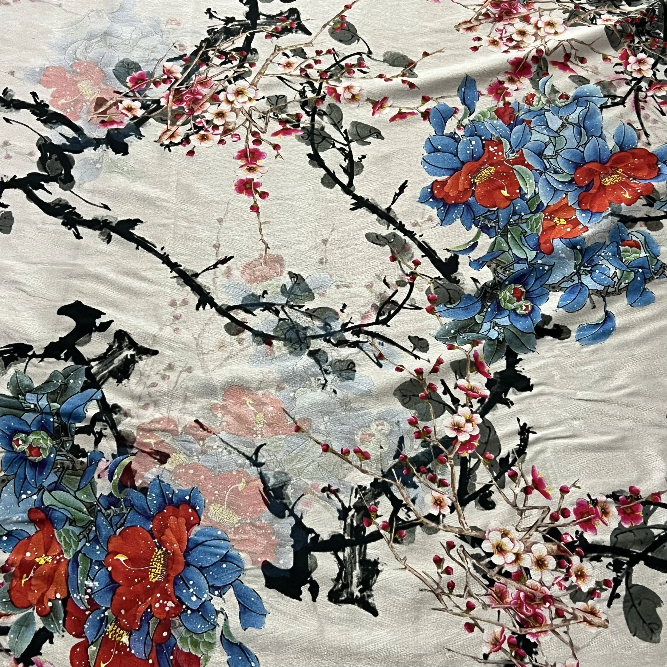 1 метр 95% шелковый шелк 5% спандекс 21 мама Толстая шелковая ткань Цветение сливы с цветочным принтом 114 см Ширина 44 дюйма по дворам XX296
1 метр 95% шелковый шелк 5% спандекс 21 мама Толстая шелковая ткань Цветение сливы с цветочным принтом 114 см Ширина 44 дюйма по дворам XX296