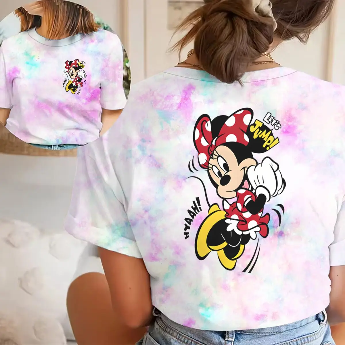 Cartoon Characters Clothes Cute Minnie Mouse Print T-shirts Harajuku Fashion Streetwear Cartoon Minnie Man Woman T-shirts
Cartoon Characters Clothes Cute Minnie Mouse Print T-shirts Harajuku Fashion Streetwear Cartoon Minnie Man Woman T-shirts